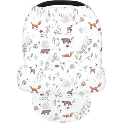 Terriboo nursing cover animal print front view