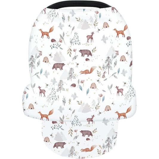 Terriboo nursing cover animal print front view