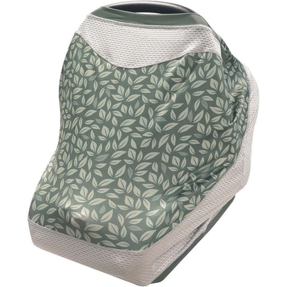 Boppy 4 and More Multi-Use Cover Green Leaves front view