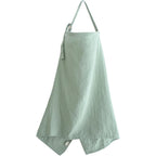 Mushie nursing cover in Roman Green front view