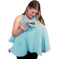 Lookee Looky muslin nursing cover front view with peekaboo window