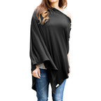 Byrd and Blume nursing cover black front view