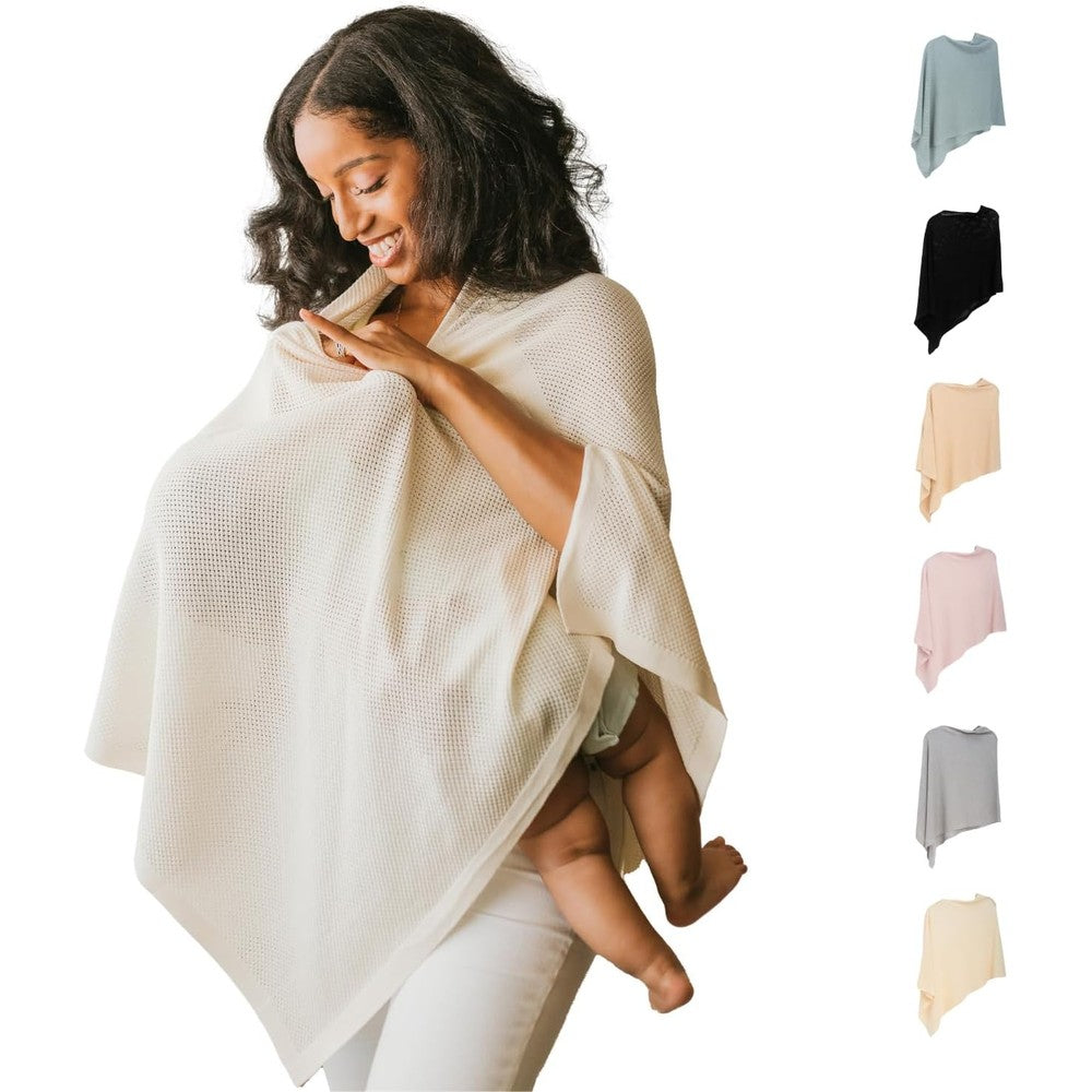Gold Mamas breathable nursing cover up front view