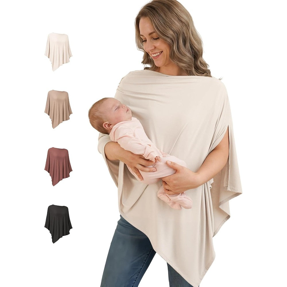 Konssy Nursing Cover Blush Beige front view