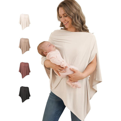 Konssy Nursing Cover Blush Beige front view