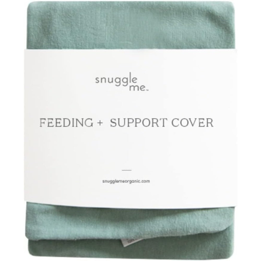 Snuggle Me Organic Feeding Support Cover v2 Slate gray front view