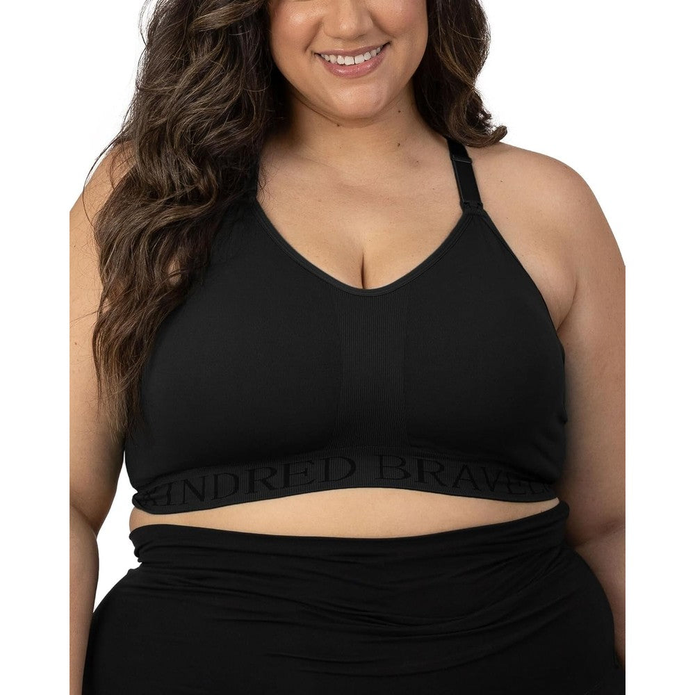 Kindred Bravely Sublime hands-free pumping and nursing sports bra front view