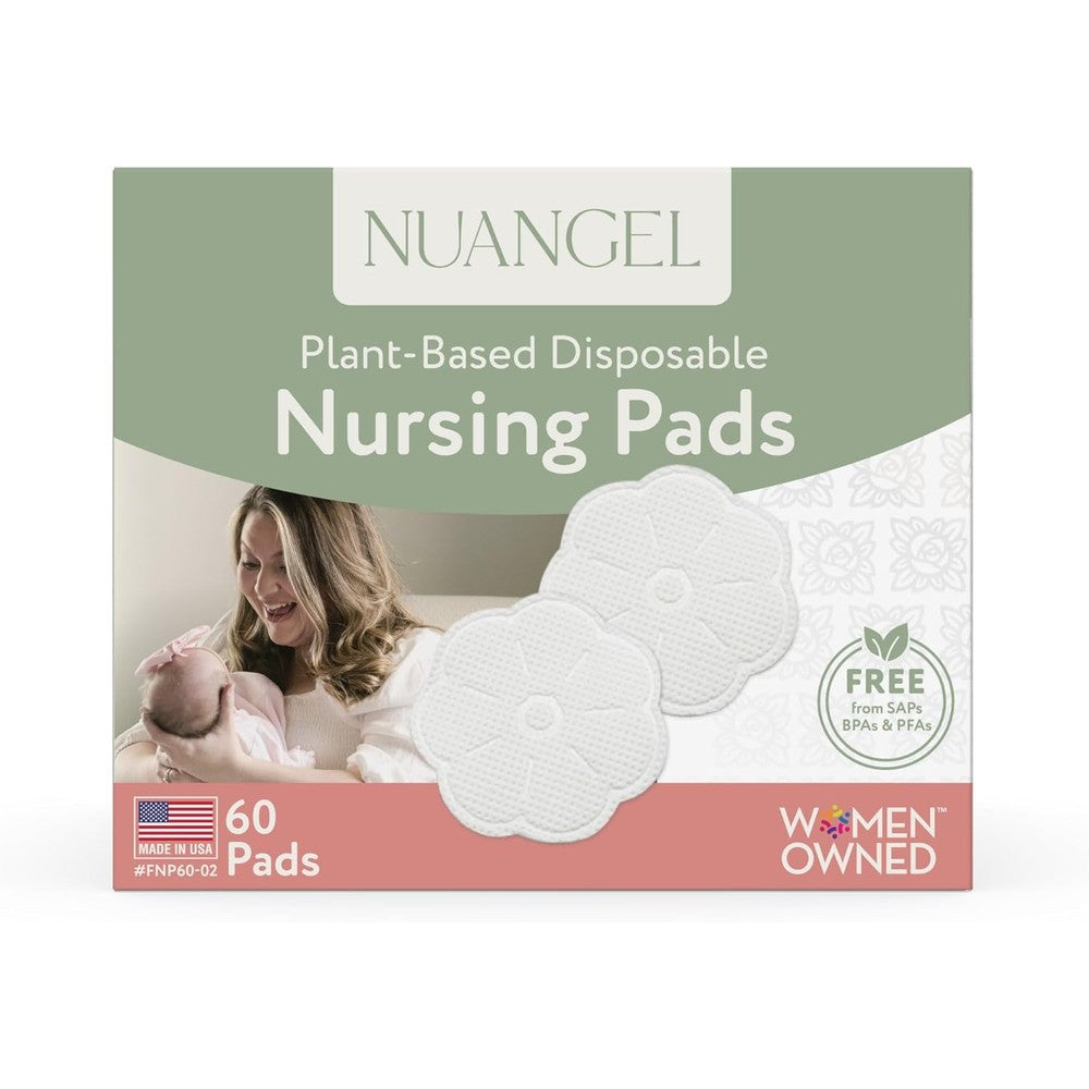 NuAngel Plant Based Disposable Nursing Pads 60 Count front packaging