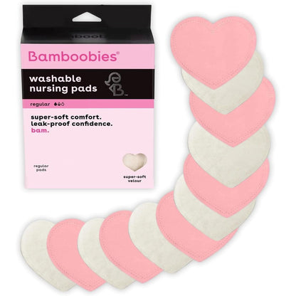 Bamboobies reusable nursing pads front view packaging