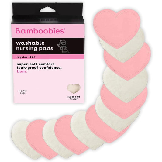 Bamboobies reusable nursing pads front view packaging