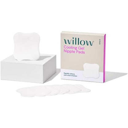 Willow Cooling Gel Nipple Pads box front view for breastfeeding mothers