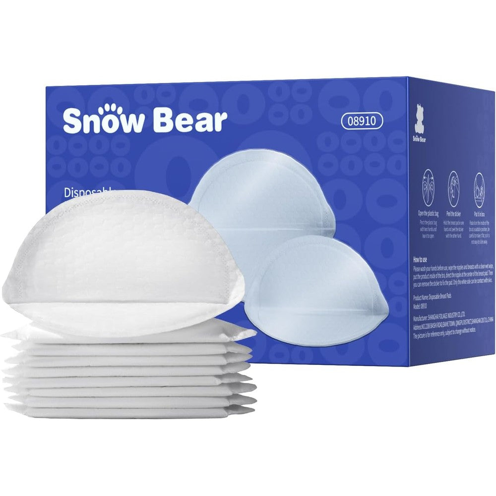 Snow Bear ultra-thin disposable nursing pads front packaging view