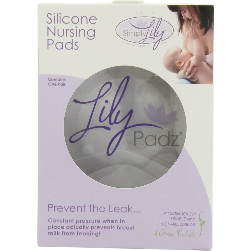 LilyPadz reusable silicone nursing pads regular size front view