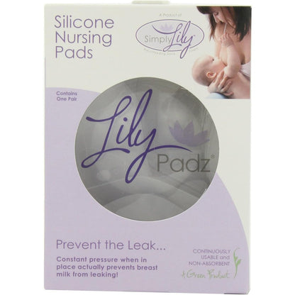 LilyPadz reusable silicone nursing pads regular size front view