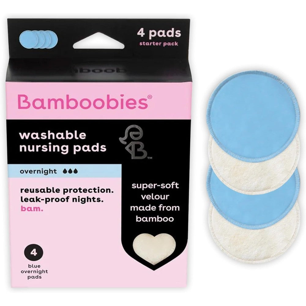 Bamboobies overnight nursing pads front view packaging