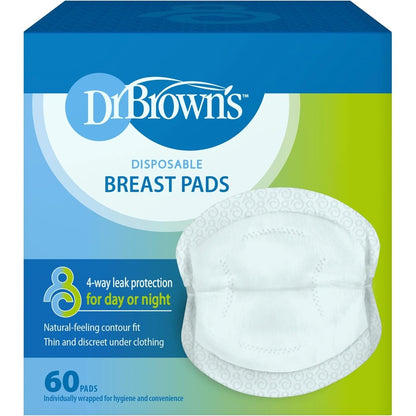 Dr. Brown's disposable breast pads 60 count box front view