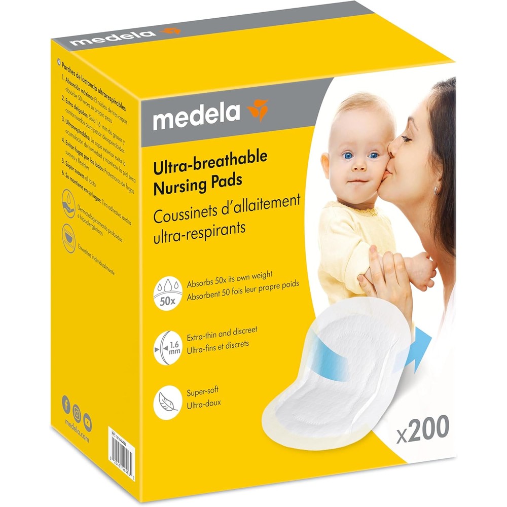 Medela Ultra Breathable Nursing Pads box front view