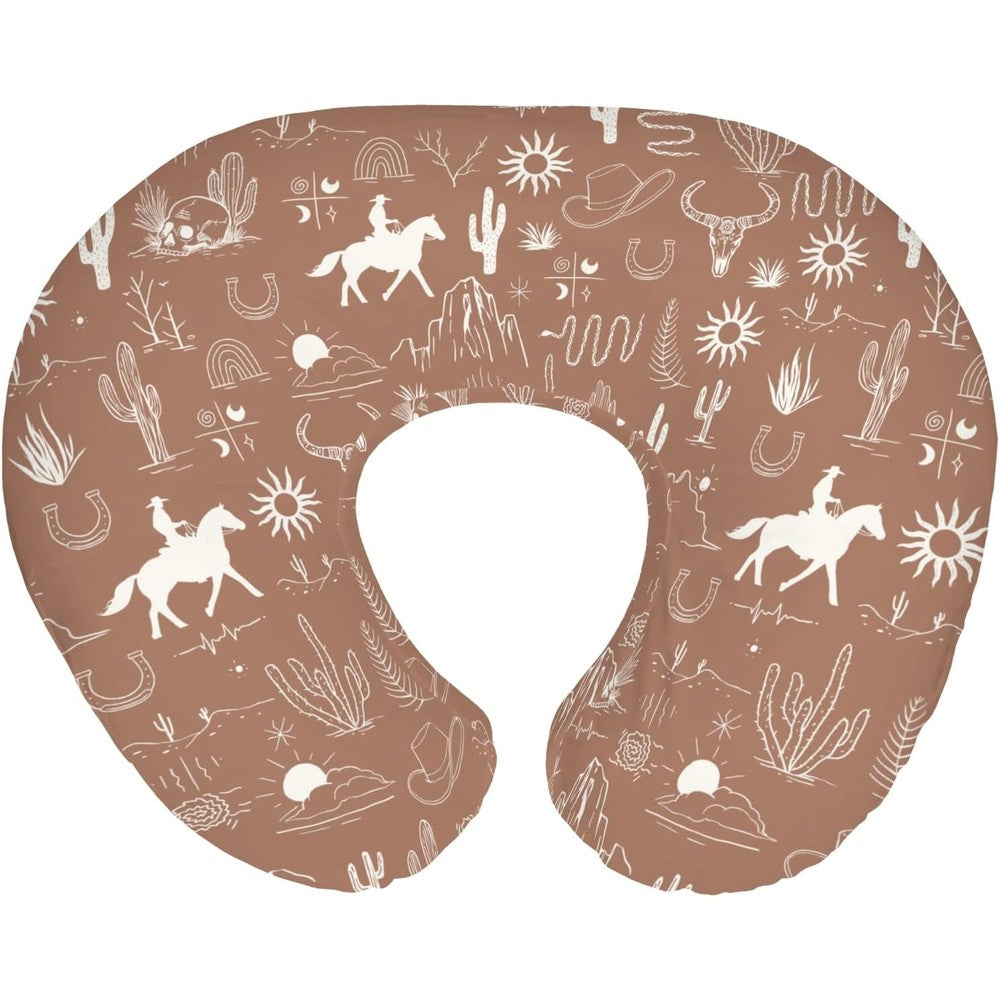 ZoubqchY Western Cowboy nursing pillow cover front view