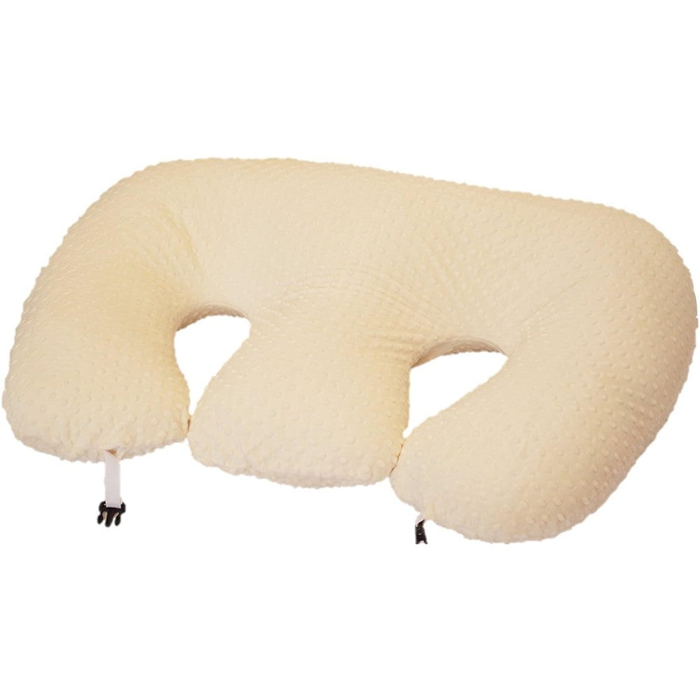 Twin Z Cover Cream replacement pillow cover front view