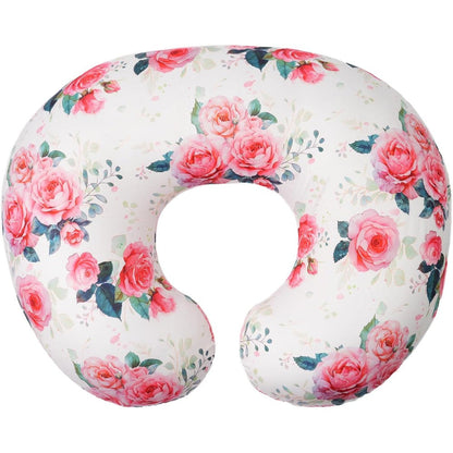 Wirein floral nursing pillow cover front view