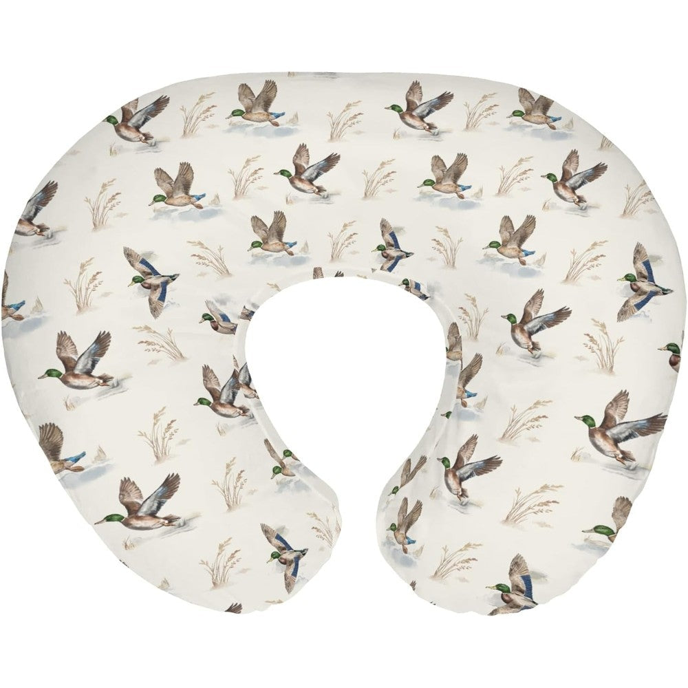 ZoUbqchY Wild Ducks Mallards nursing pillow cover front view