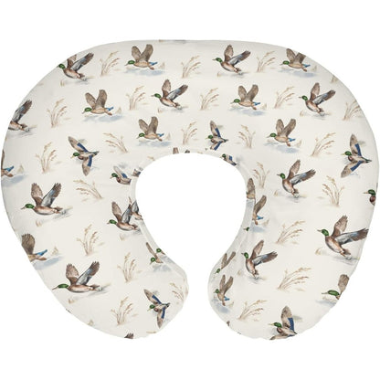 ZoUbqchY Wild Ducks Mallards nursing pillow cover front view