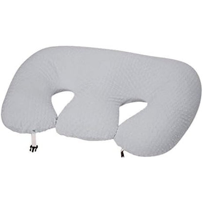 Twin Z grey replacement nursing pillow cover front view
