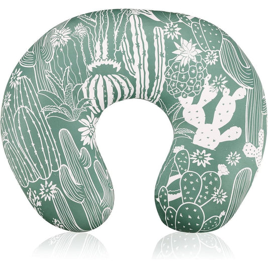 Dayeeball nursing pillow cover with cactus pattern front view
