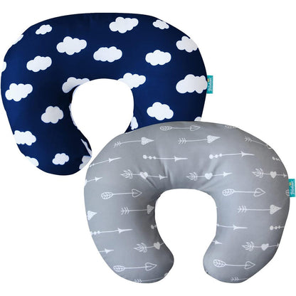 Biloban nursing pillow cover 2 pack front view