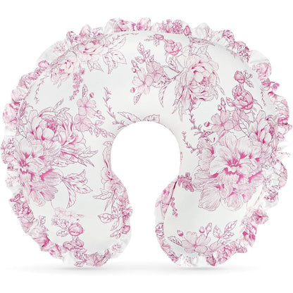 Dilimi nursing pillow cover pink floral front view