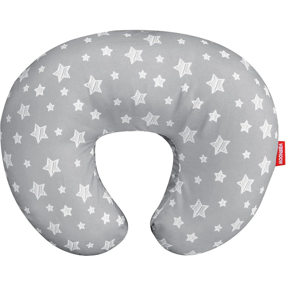 Moonsea Nursing Pillow Cover Grey Star front view