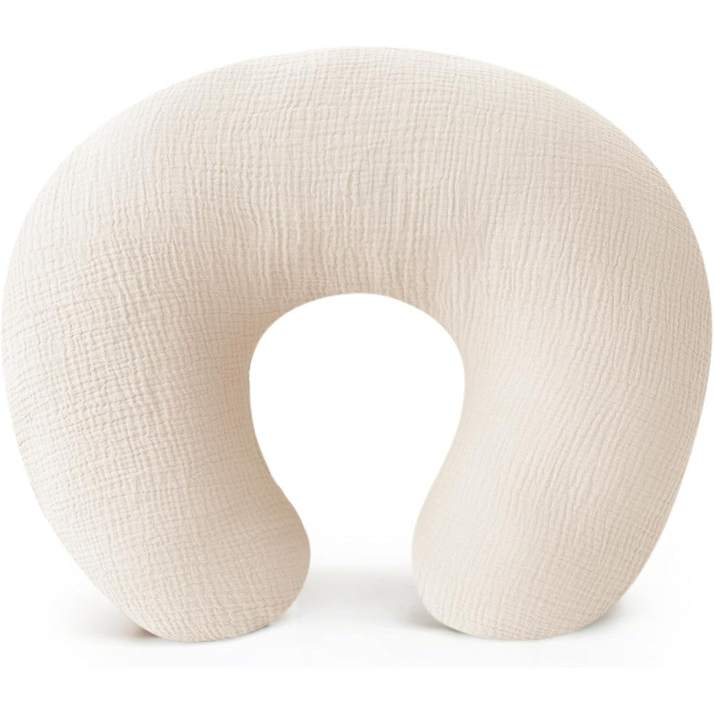 Konssy muslin nursing pillow cover front view with soft texture