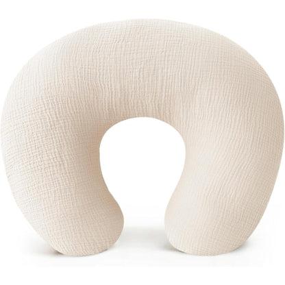 Konssy muslin nursing pillow cover front view with soft texture