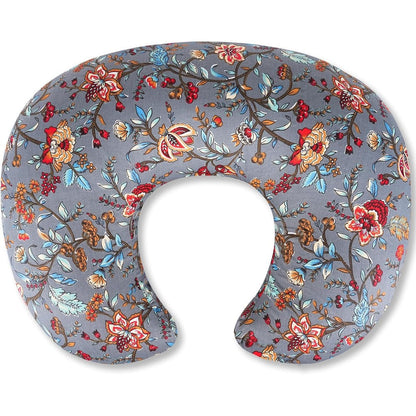 X-vesolje nursing pillow in peony floral print front view