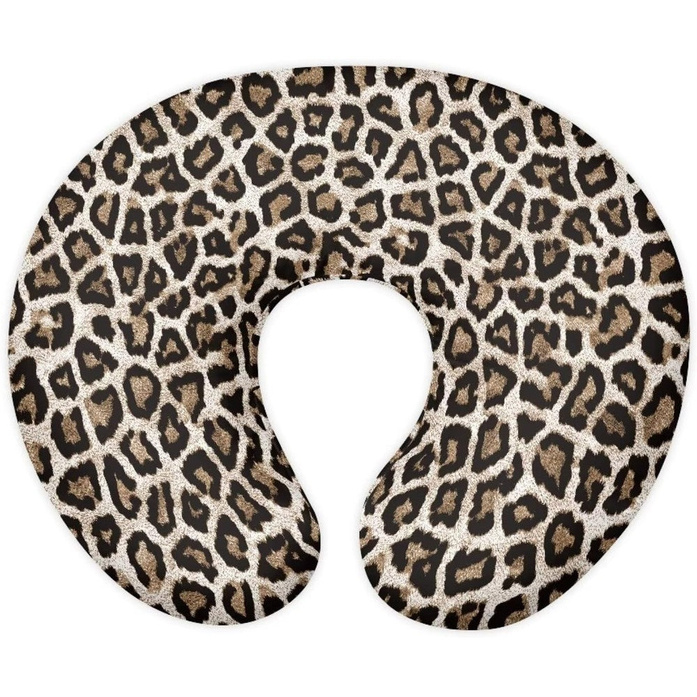 Mintulipy leopard nursing pillow cover front view