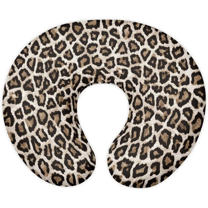 Mintulipy leopard nursing pillow cover front view
