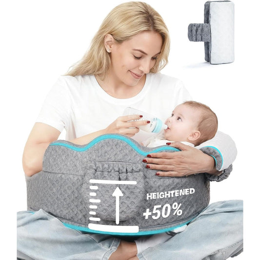 Mumykids nursing pillow front view with security fence