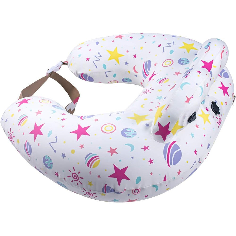 Portabuddy inflatable nursing pillow front view for breastfeeding