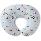 Little Grape Land nursing pillow Blue Ranch front view for baby feeding