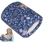Povkufii baby nursing arm pillow blue fox front view