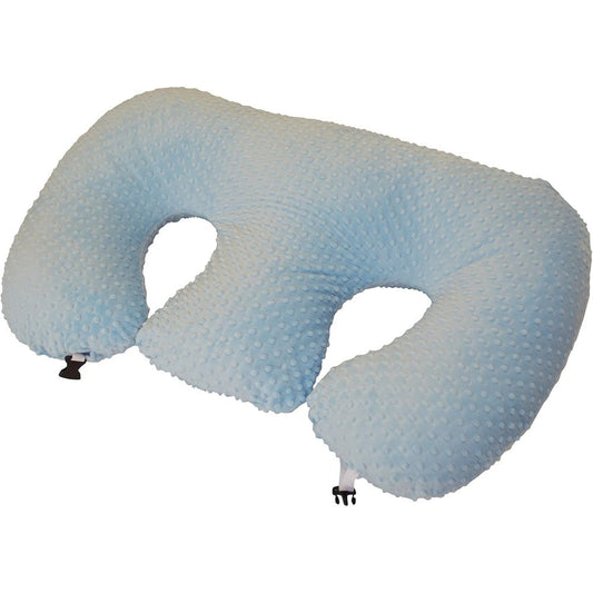 Twin Z Pillow Blue front view showing the 6-in-1 design