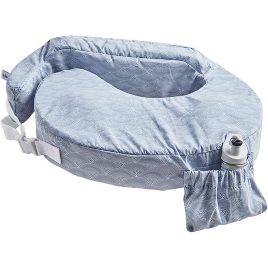My Brest Friend Inflatable Travel Nursing Pillow front view with Horizon slipcover