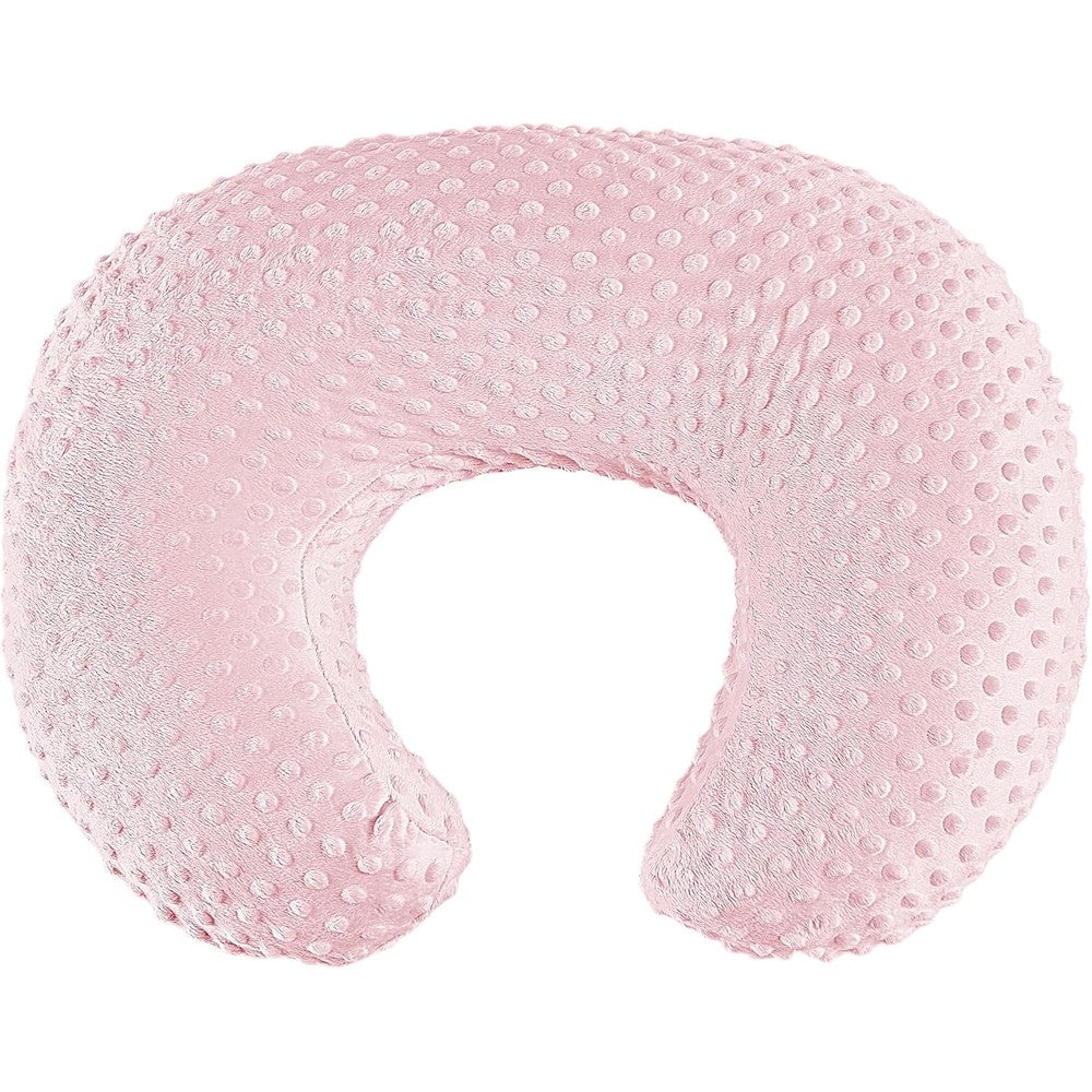 Anhebeibei nursing pillow for bottle and breastfeeding front view in pink