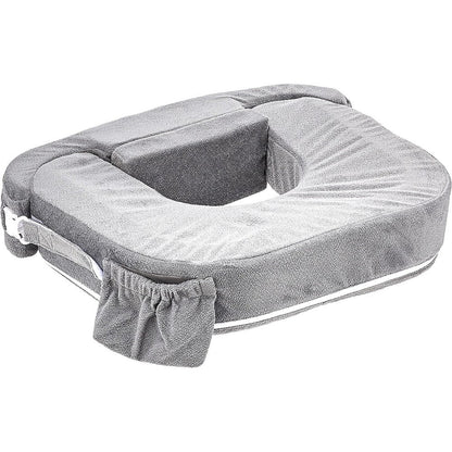 My Brest Friend Twin Nursing Pillow front view in Evening Grey