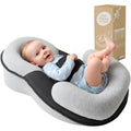 Kaatnii Tummy Time Pillow front view showing grey design