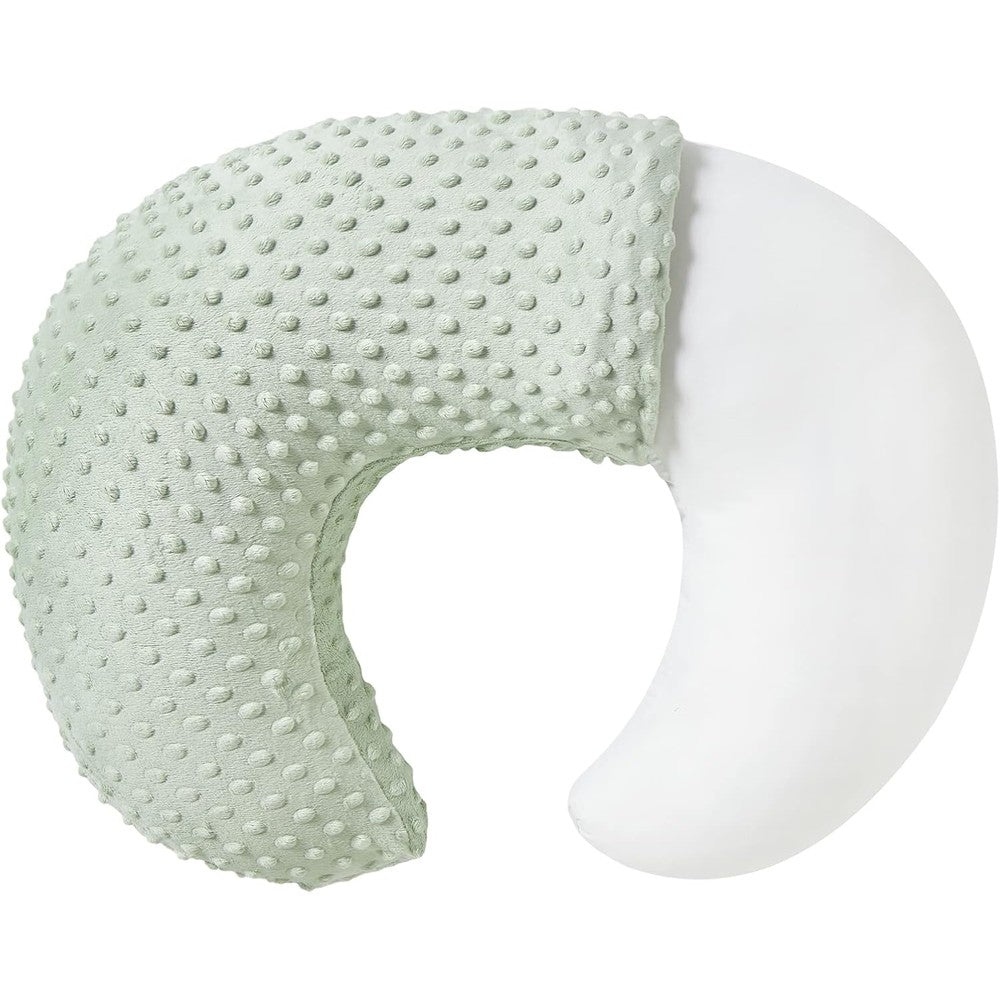 Queness Baby Nursing Pillow and Body Positioner front view in Bay Green
