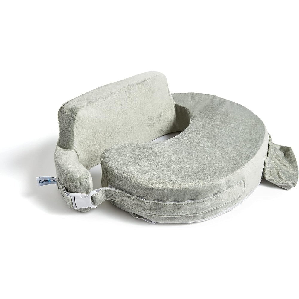 My Brest Friend Super Deluxe Nursing Pillow in Platinum front view