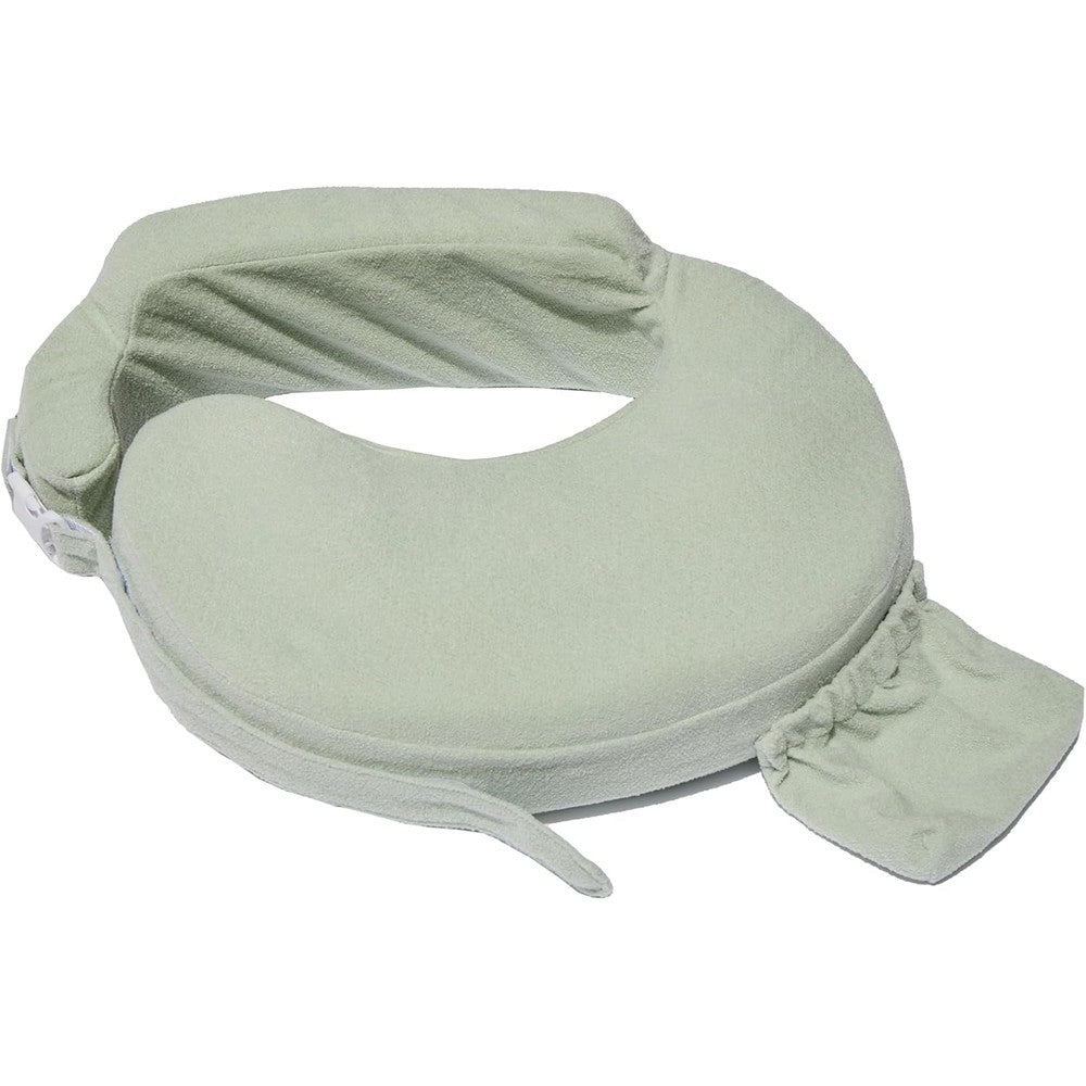 My Brest Friend Super Deluxe Nursing Pillow For Breastfeeding And Bottle Feeding With Firm Flat Cushion And Adjustable Backrest In Spring Green - Image 1