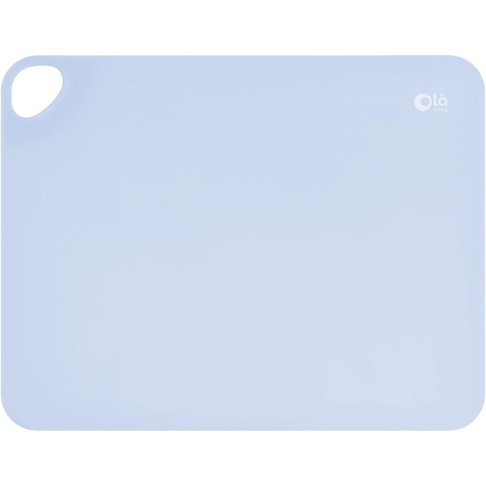 Olababy Fold N Go Silicone Placemat in blueberry color front view