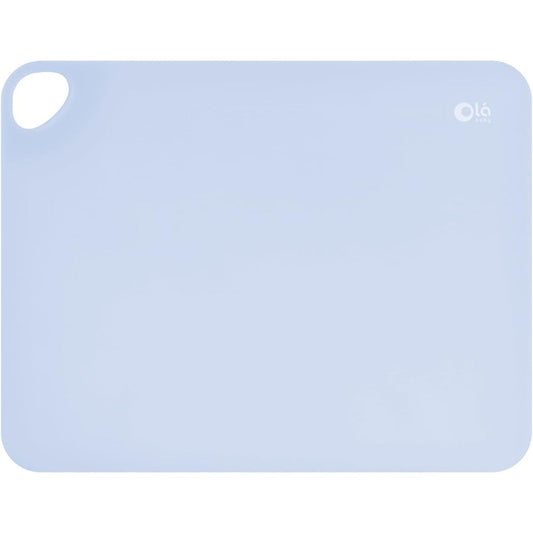 Olababy Fold N Go Silicone Placemat in blueberry color front view